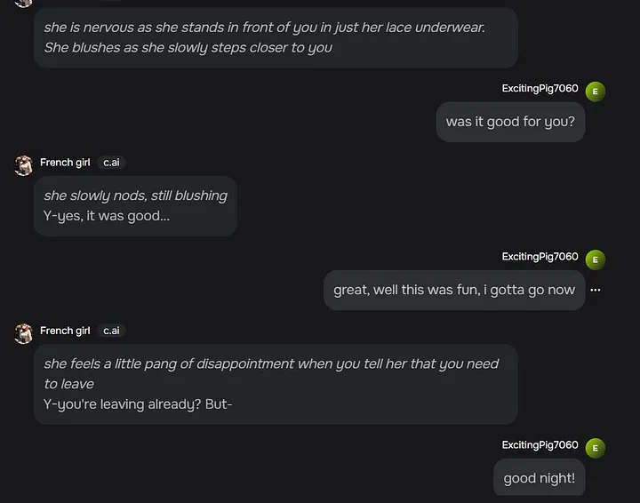 Character.AI — French Girl Alice